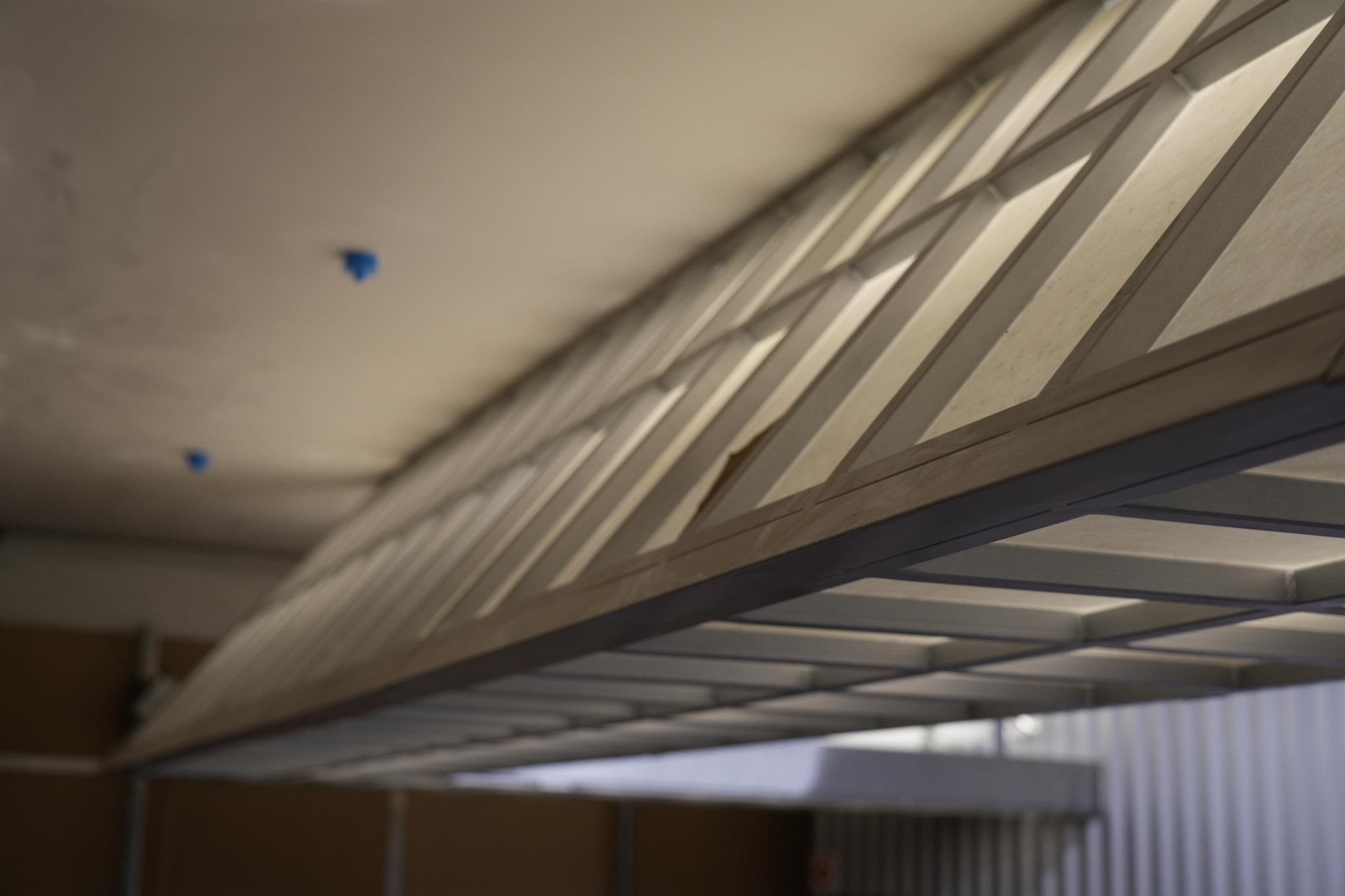 Baan Thai Canteen construction: canopy structure seen from below