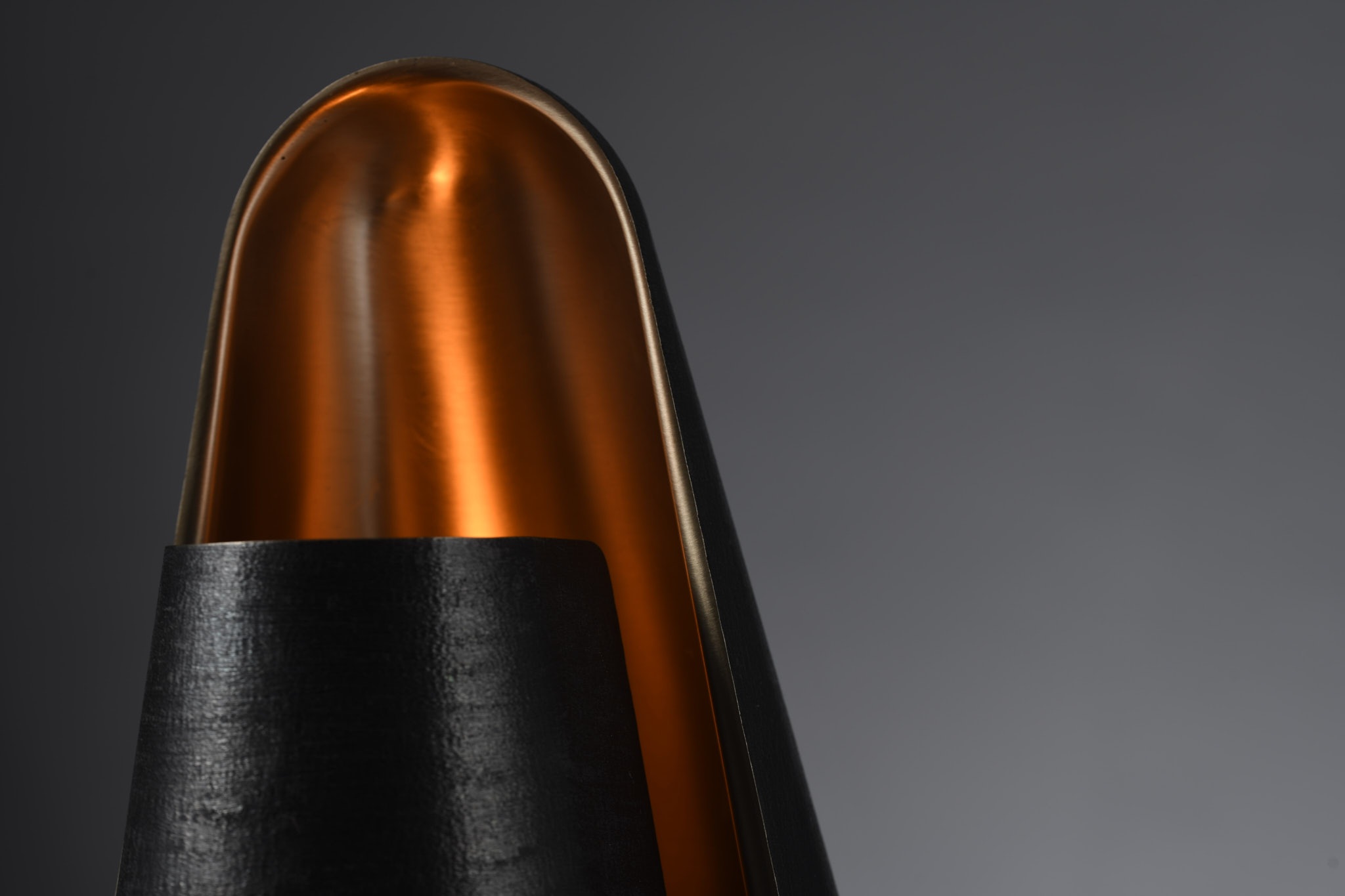 Close-up of the polished IGNA bronze