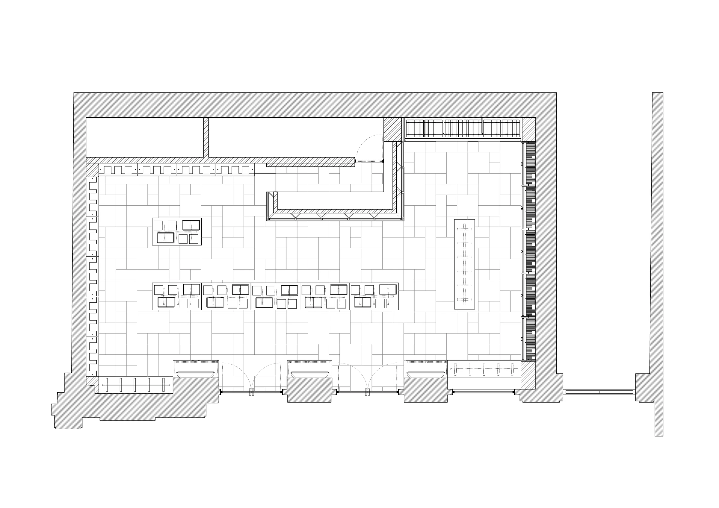 Floor plan of the Paper Glow bookstore, Steidl